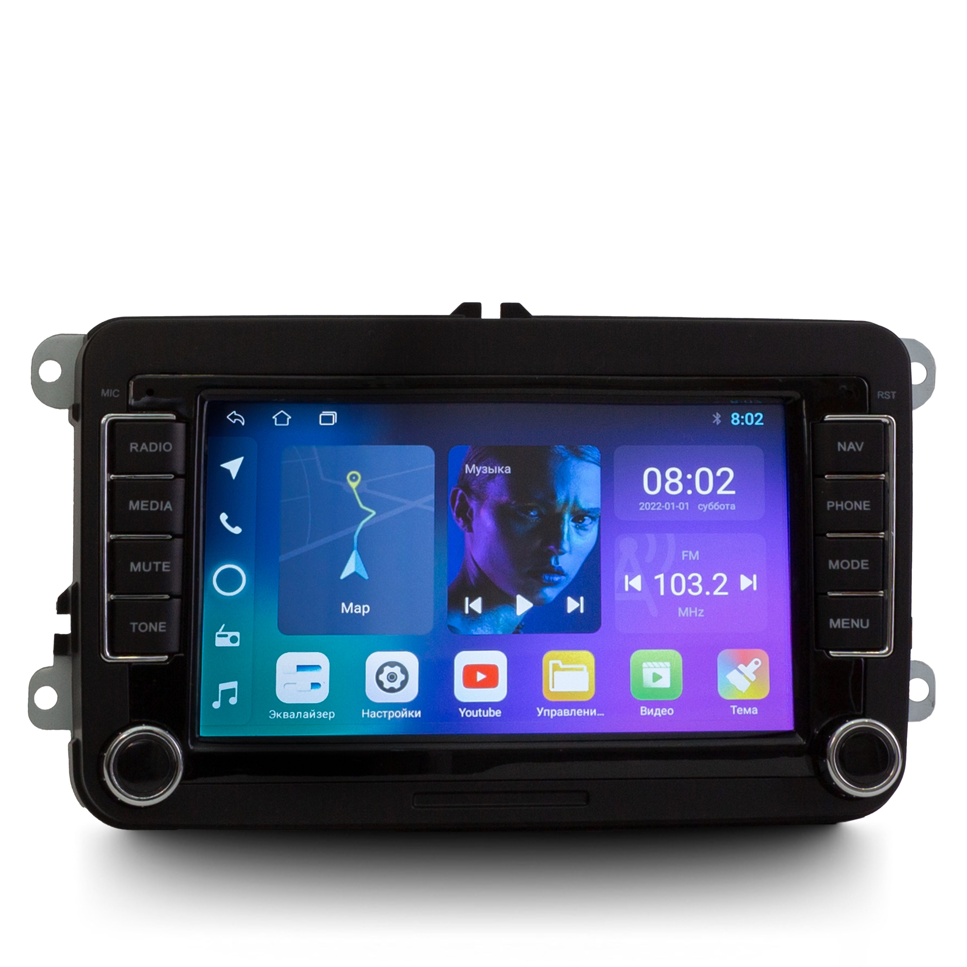 7 дюймов TS7 IPS 2/32Gb Универсальная VAG Механическое управление